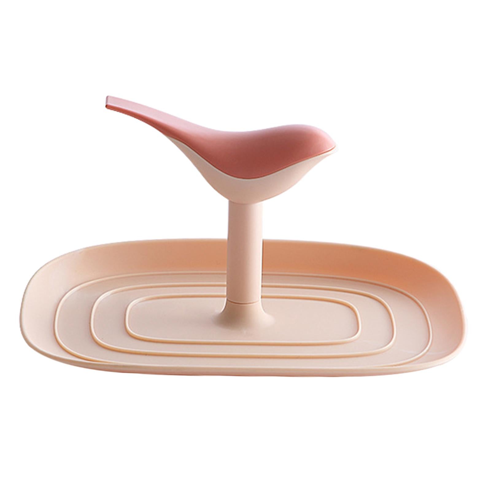 Kitchen Pot Lid Holder Countertop Cookware Spoon Rest Stand Rack Pink