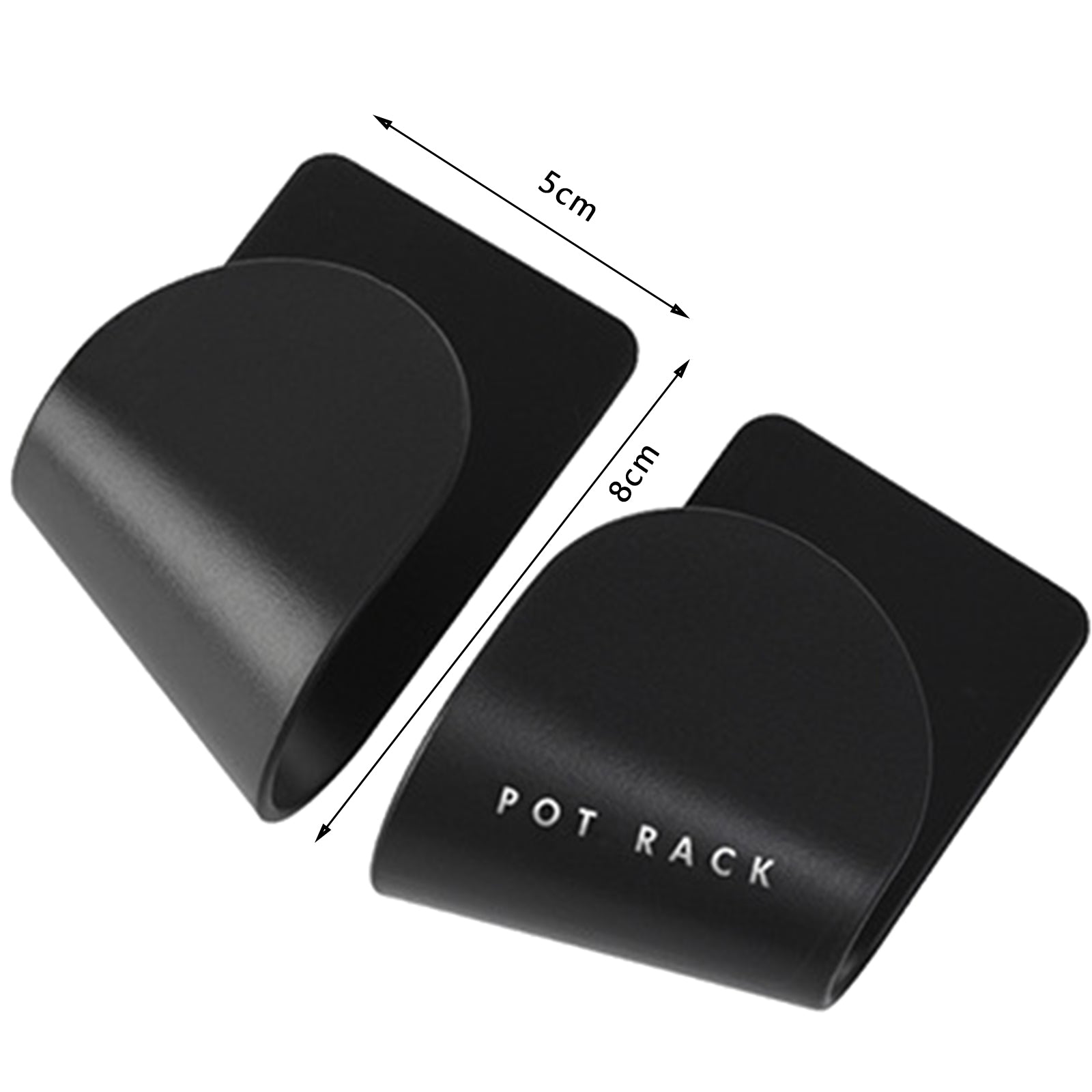 Pot Lid Holder Self Adhesive Hanging Punch-free Save Space Household Tools Black
