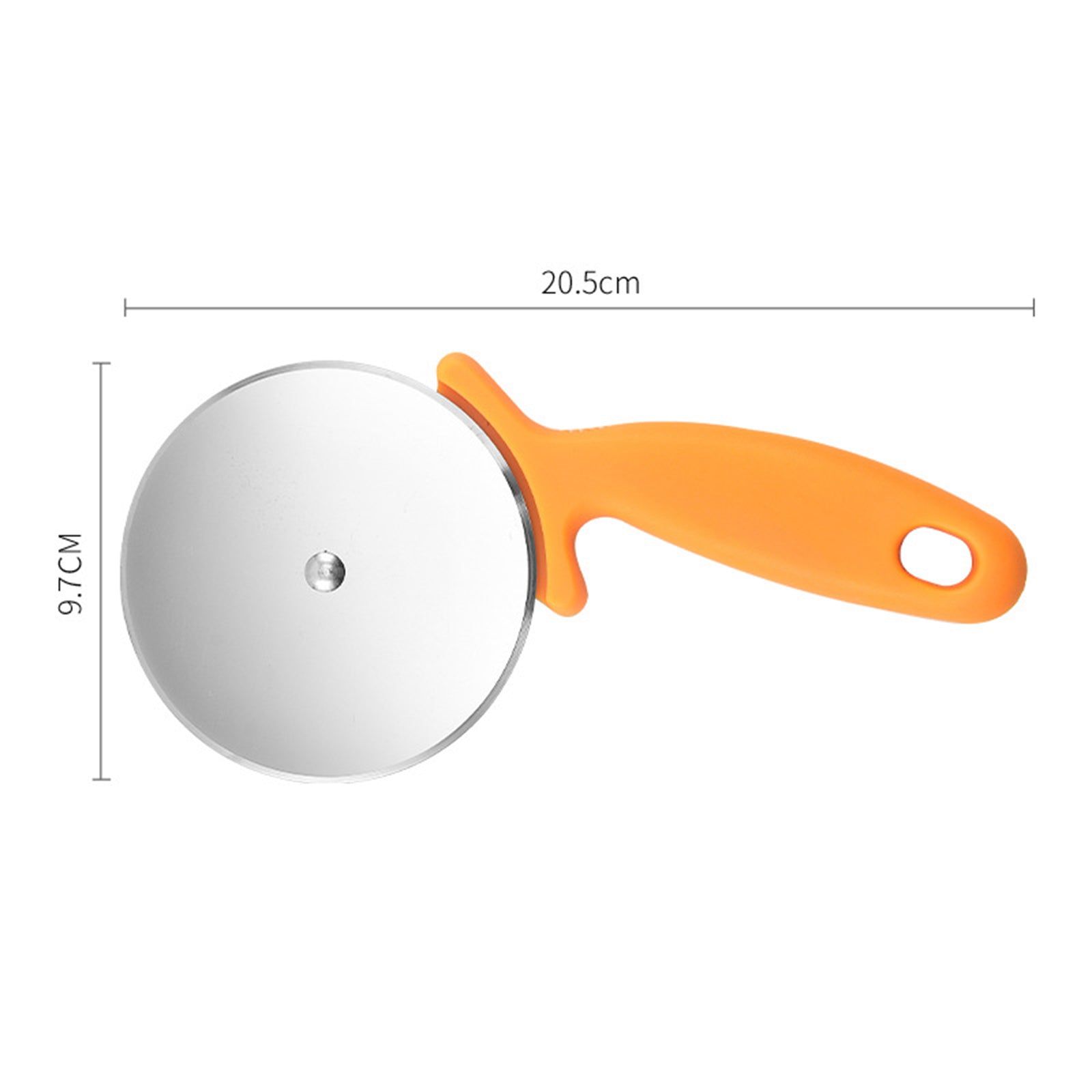 Stainless Steel Cake Pizza Cutter Household Pizza Knife Cake Tools Orange