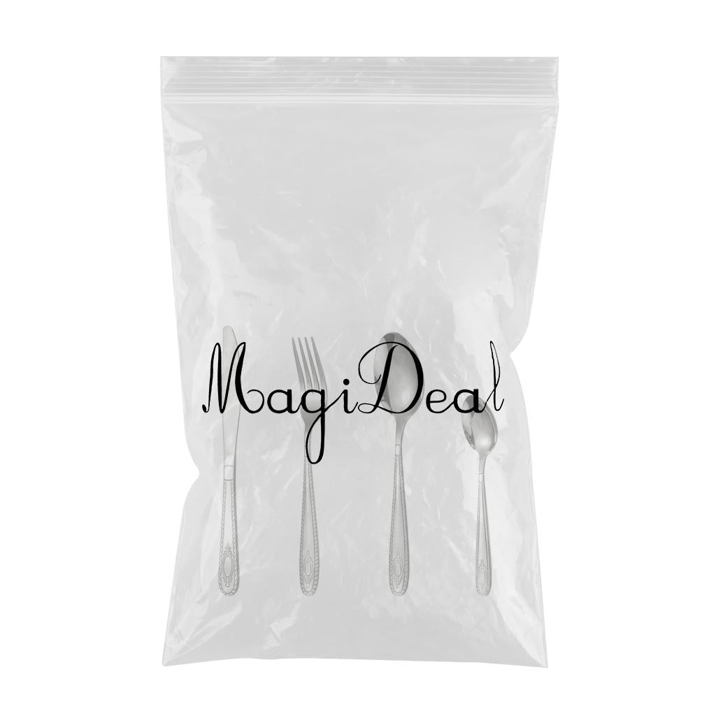4pcs Cutlery Set Mirror Polishing Dinnerware Patterned Gift Box Set Party Silver