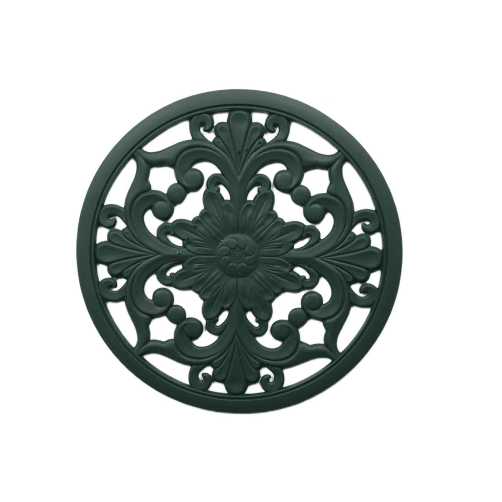 3/Set Heat-insulated Silicone Hot Pads Countertop Bowl Mat Trivet Green