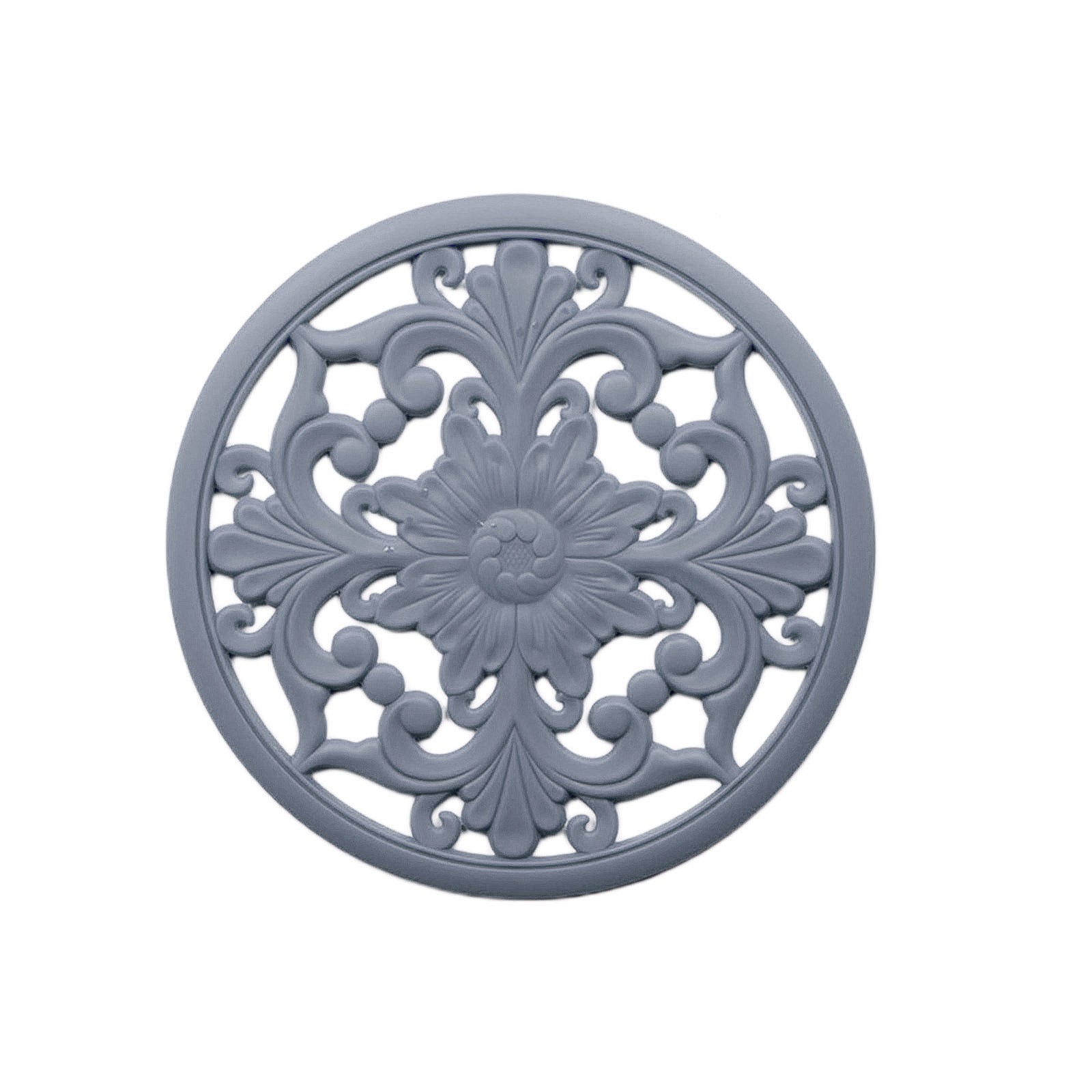 3/Set Heat-insulated Silicone Hot Pads Countertop Bowl Mat Trivet Gray