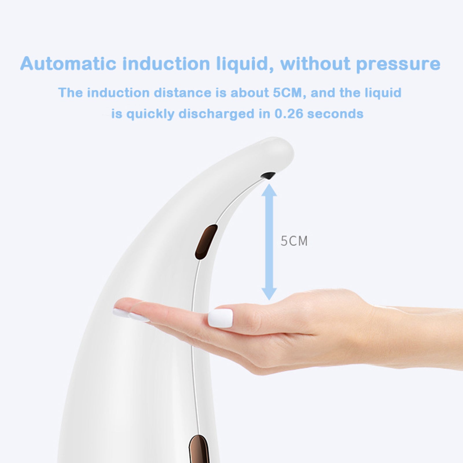 300ml Touch-Free Automatic Sensor Liquid Soap Dispenser Battery Operated