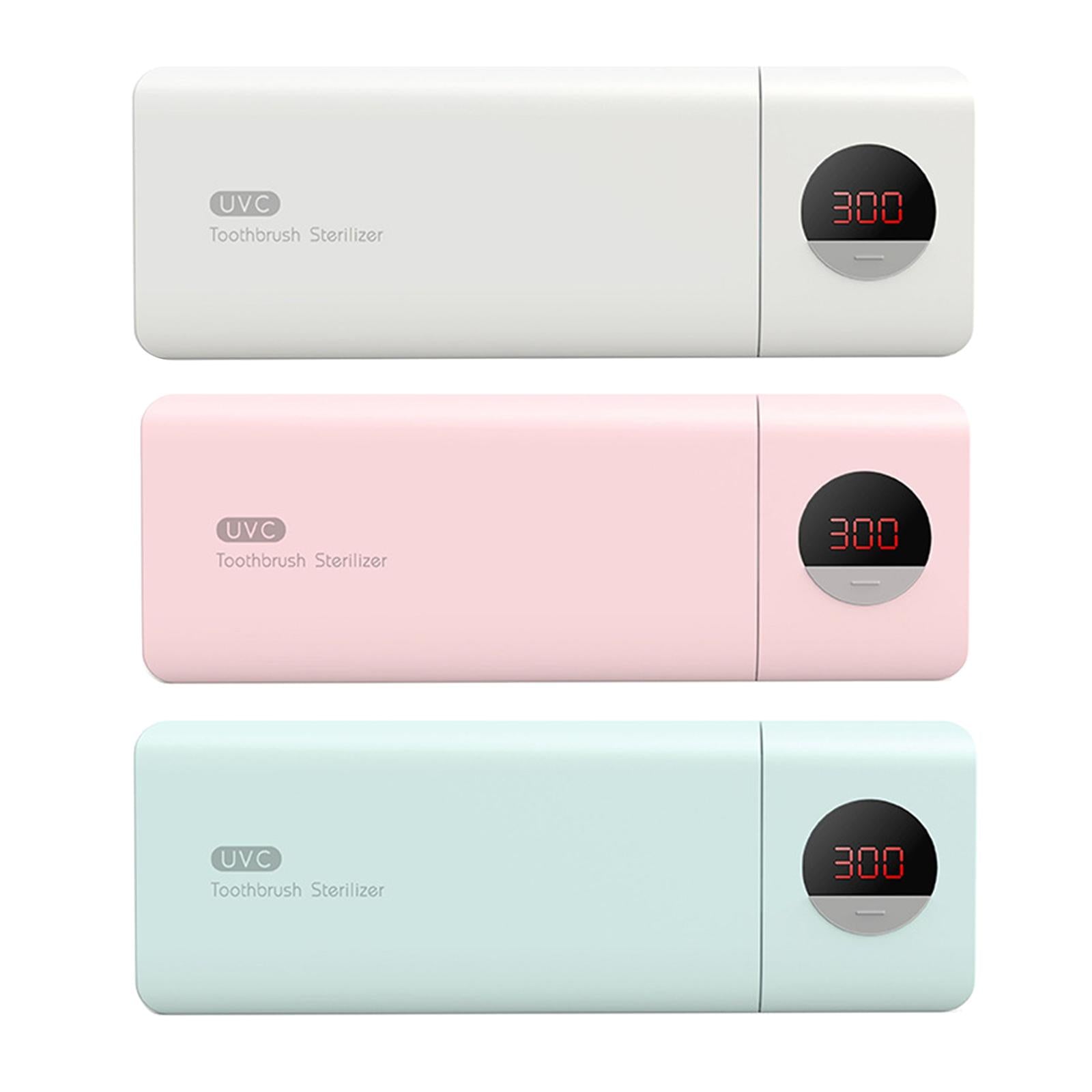 UV Disinfection Toothbrush Sanitizer 5 Slots Fits Most Toothbrushes White