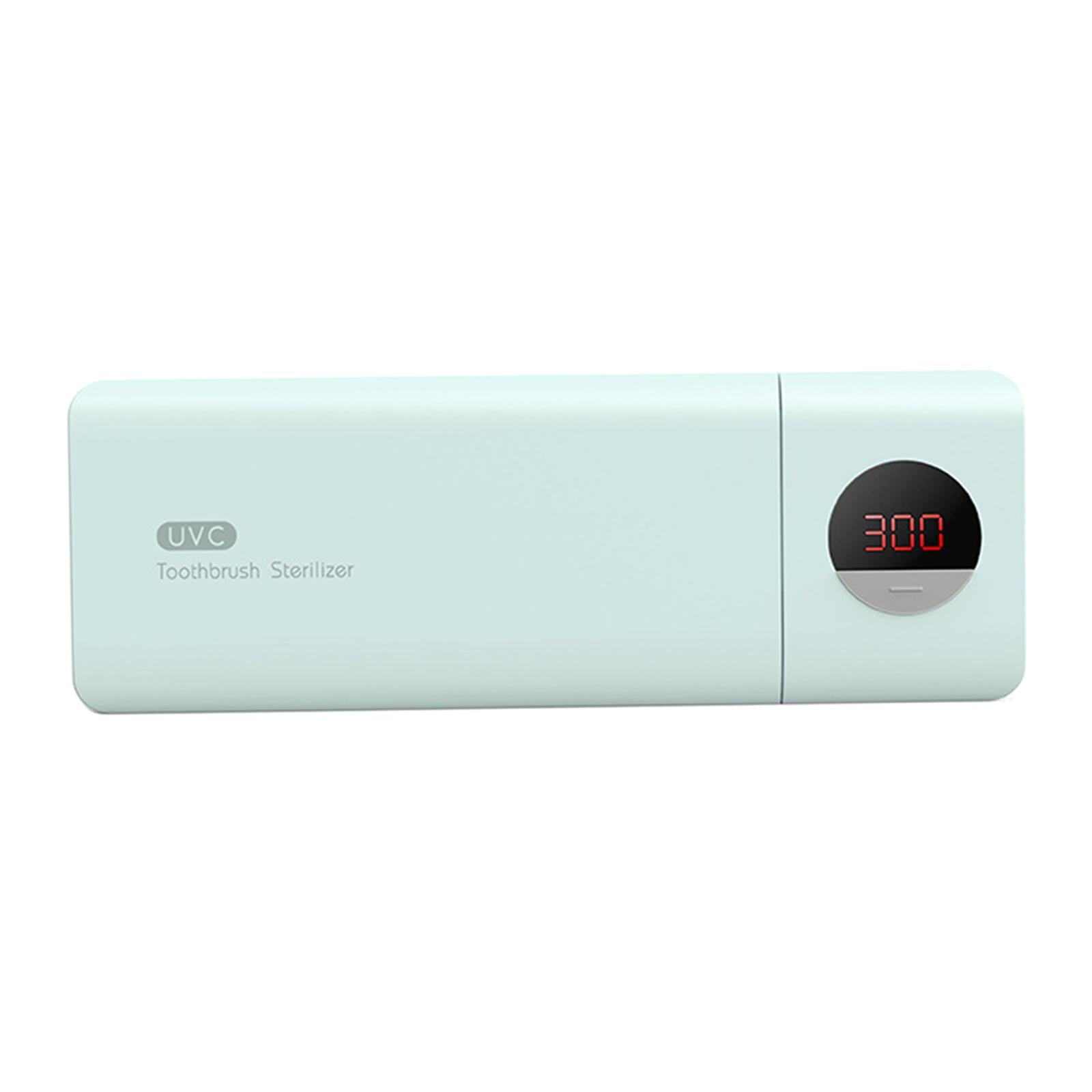 UV Disinfection Toothbrush Sanitizer 5 Slots Fits Most Toothbrushes Green