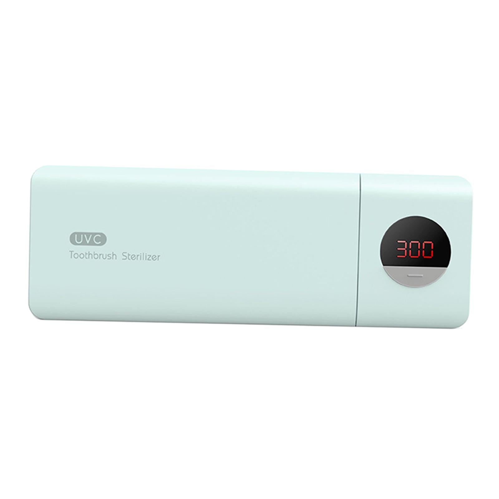UV Disinfection Toothbrush Sanitizer 5 Slots Fits Most Toothbrushes Green