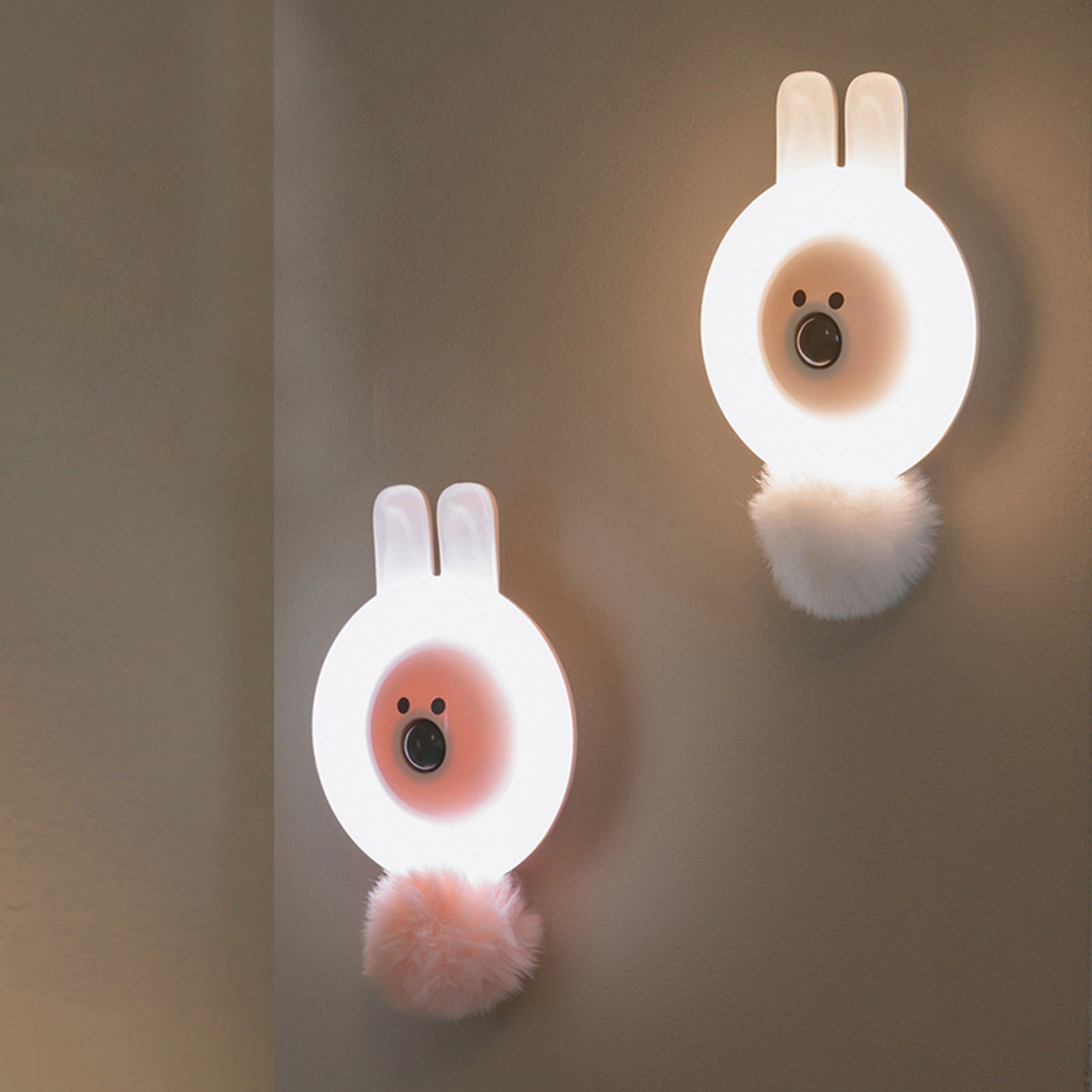 Cute Night Light for Hallway Bathroom Bedroom Children Girl Women Lady pink