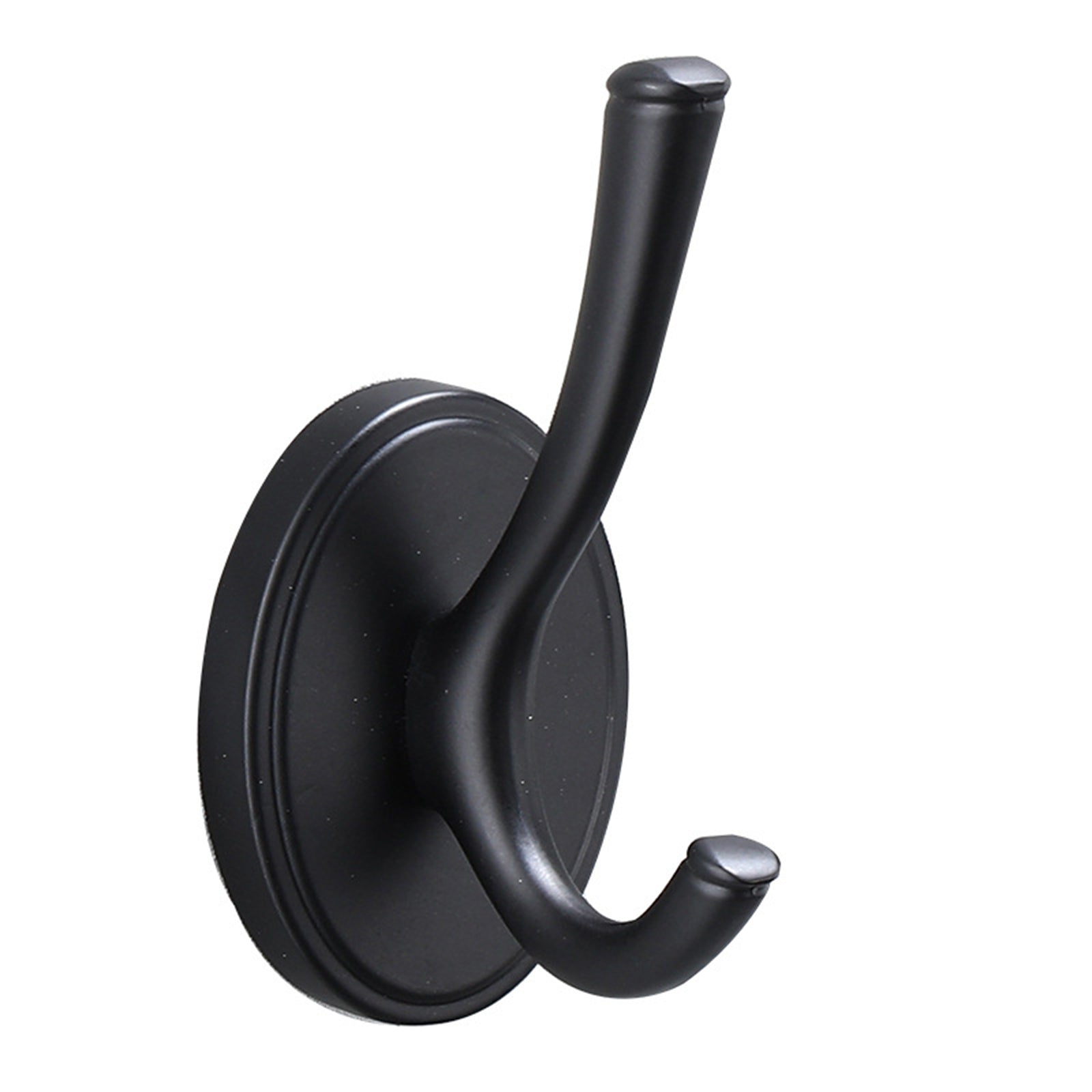 Small Coat Hook Wall Mounted Punch-free Robe Hat Key Heavy Duty Gadgets Black