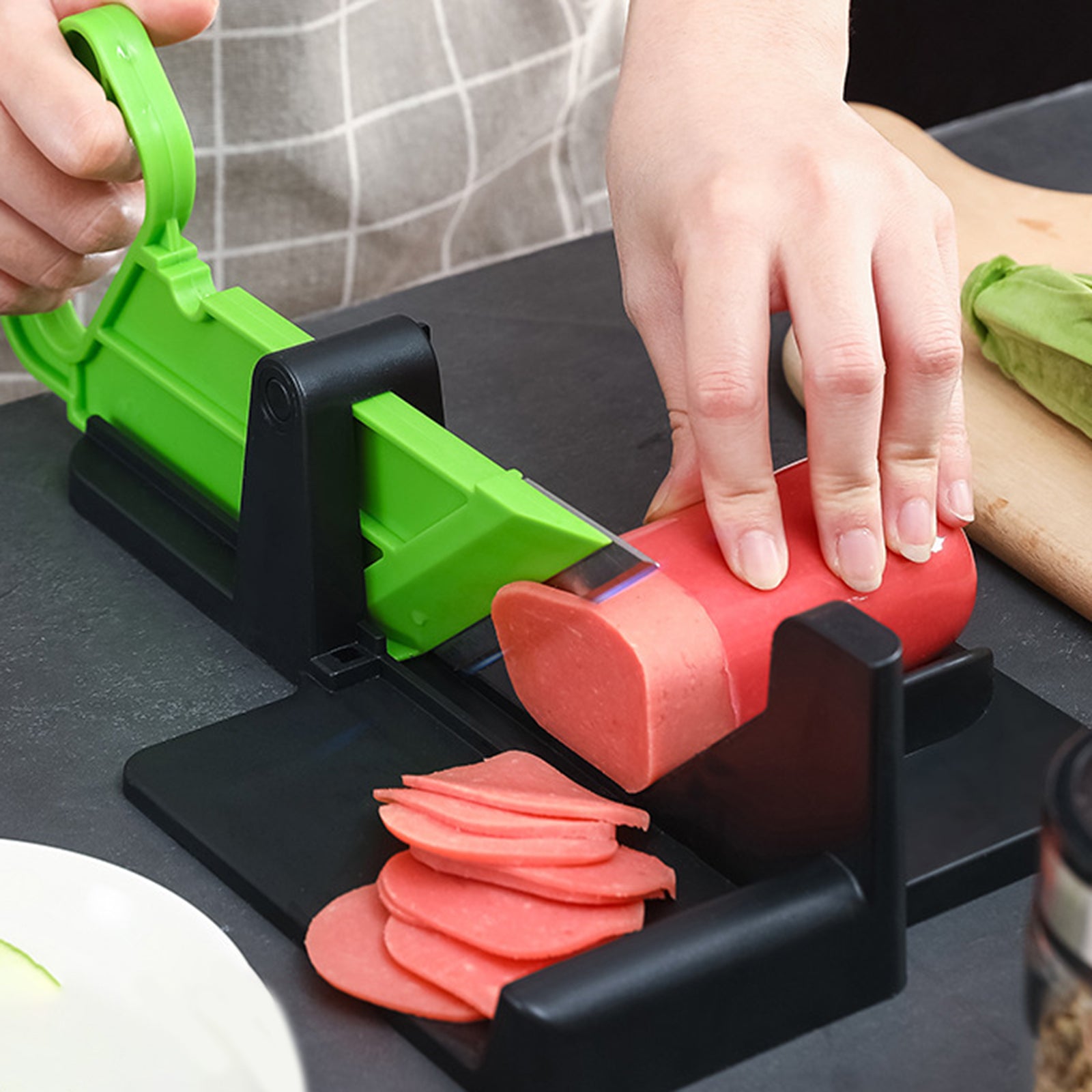Vegetable Chopper Cutting Grater Carrot Potatoes Kitchen Tools Green