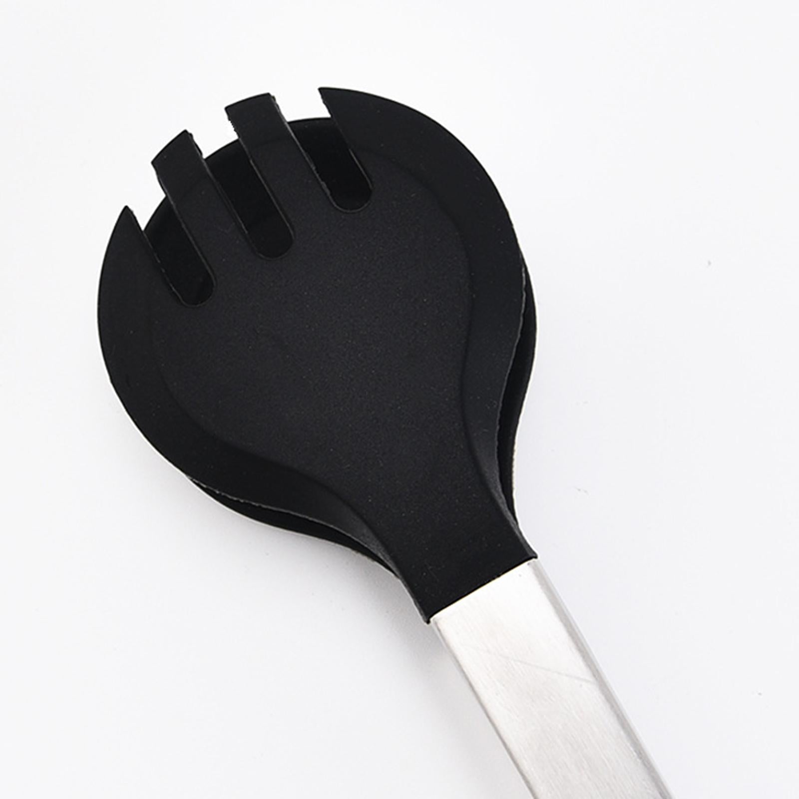 Kitchen Tongs Pack of 3 Salad BBQ Grilling for Buffets Kitchen Cookware Black