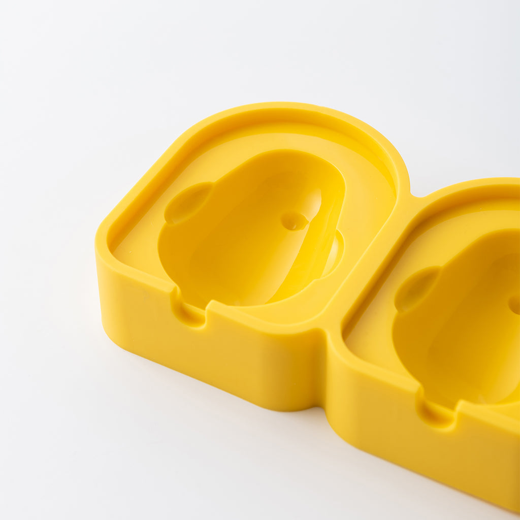 Cute Cartoon Popsicle Molds Bird-shaped 3 Cell Homemade Ice Cream Home Yellow