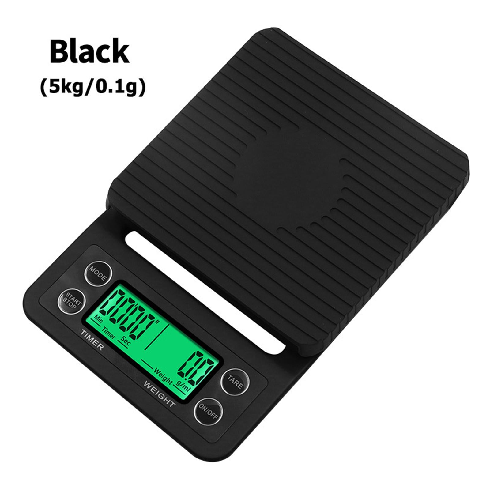 Portable Kitchen Scale Household High Precision Mini Scale Black 5KG