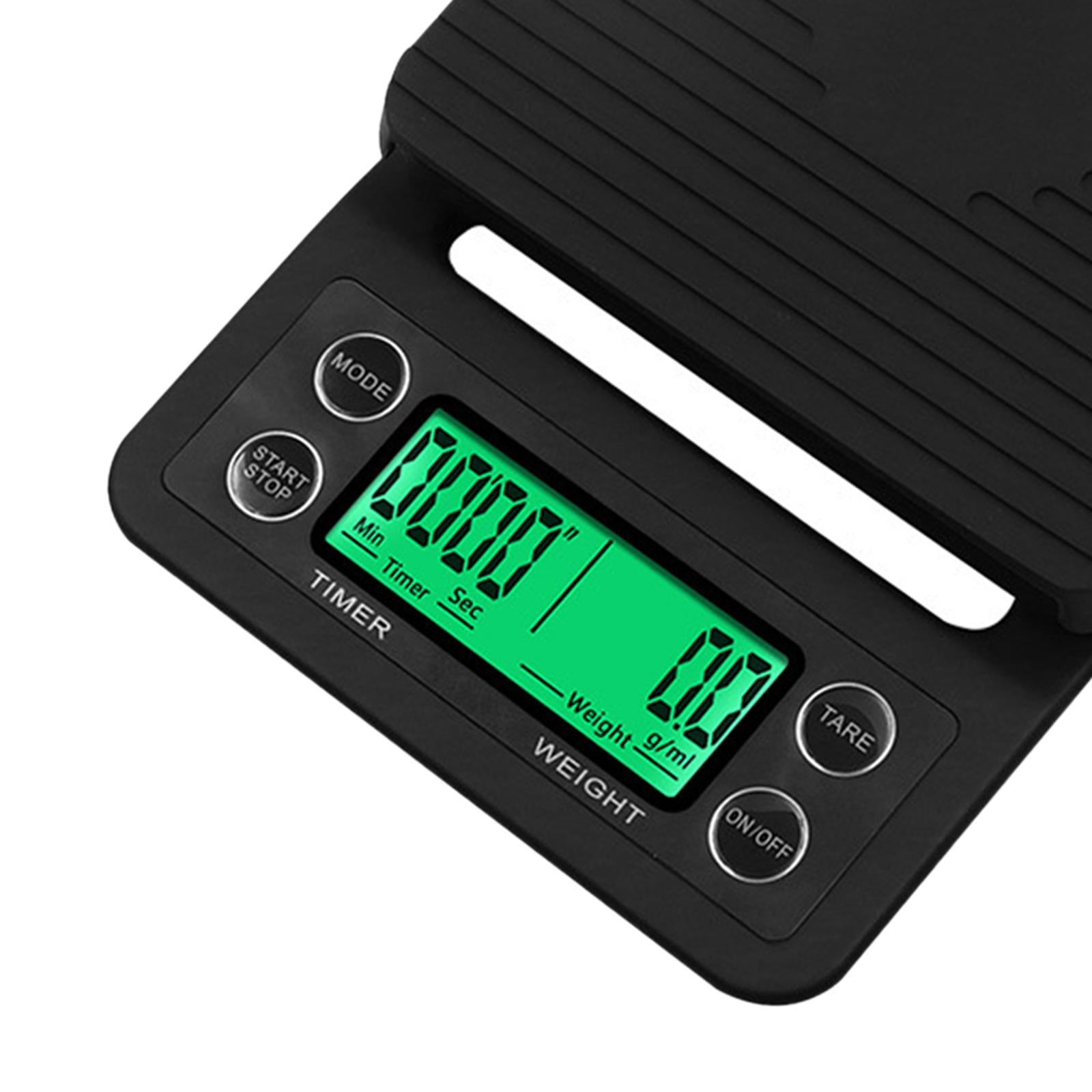 Portable Kitchen Scale Household High Precision Mini Scale Black 5KG