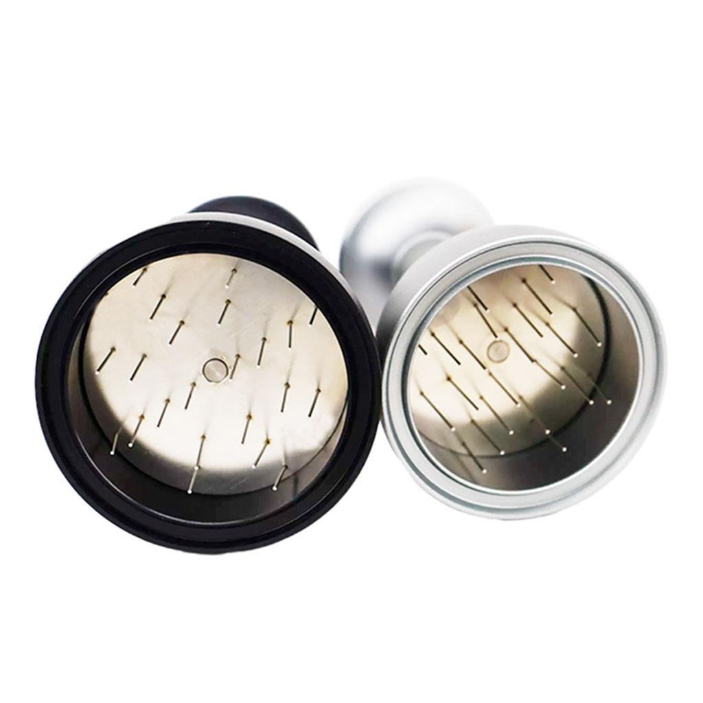 1pc 51mm Needle Coffee Tamper Needle Type Distributor Dispensing for Bar black