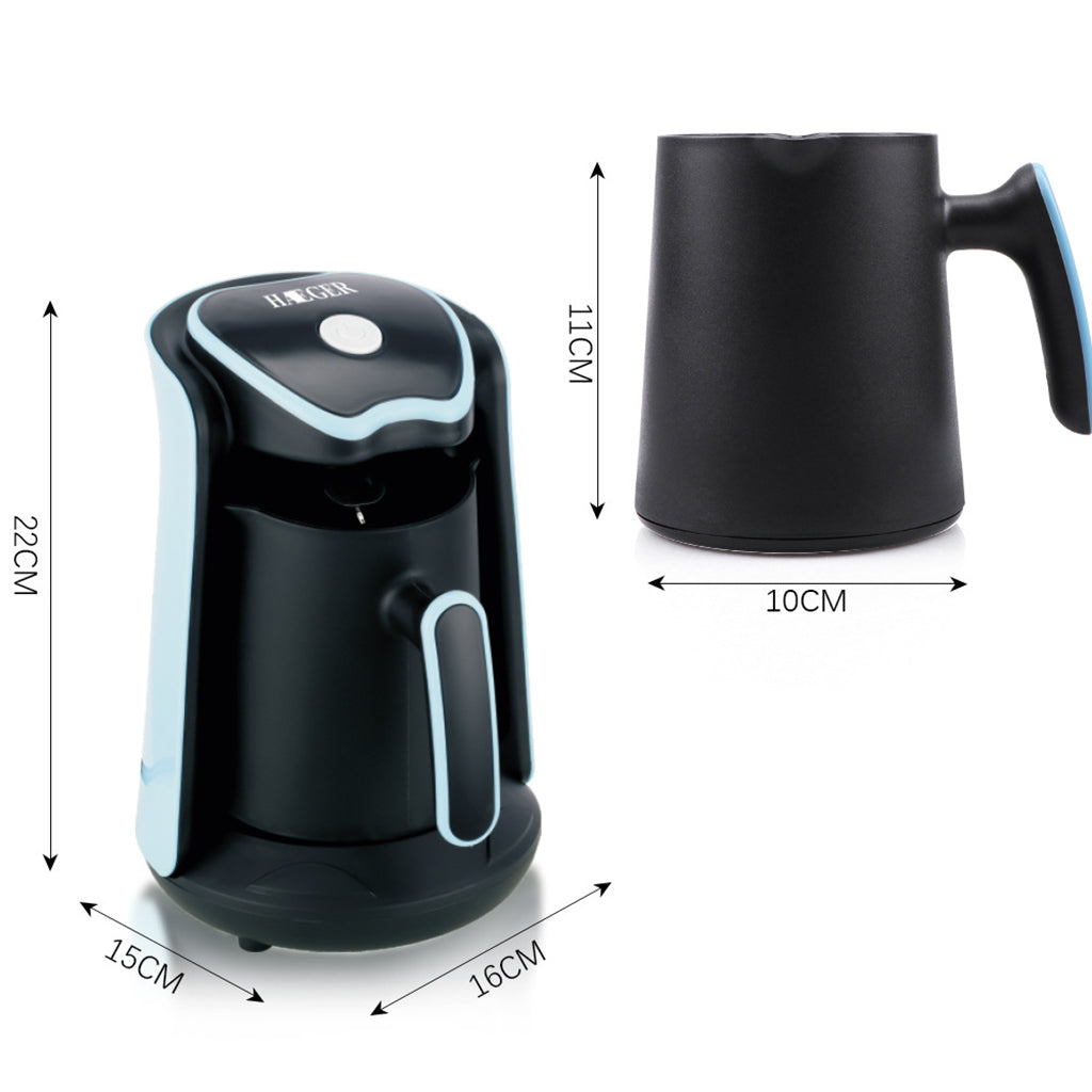 Heating Stainless Steel Coffee Maker Espresso Coffee Boiling Tea for Home Blue