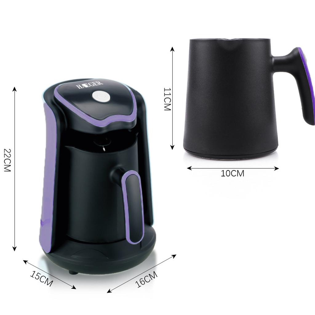 Heating Stainless Steel Coffee Maker Espresso Coffee Boiling Tea for Home Purple