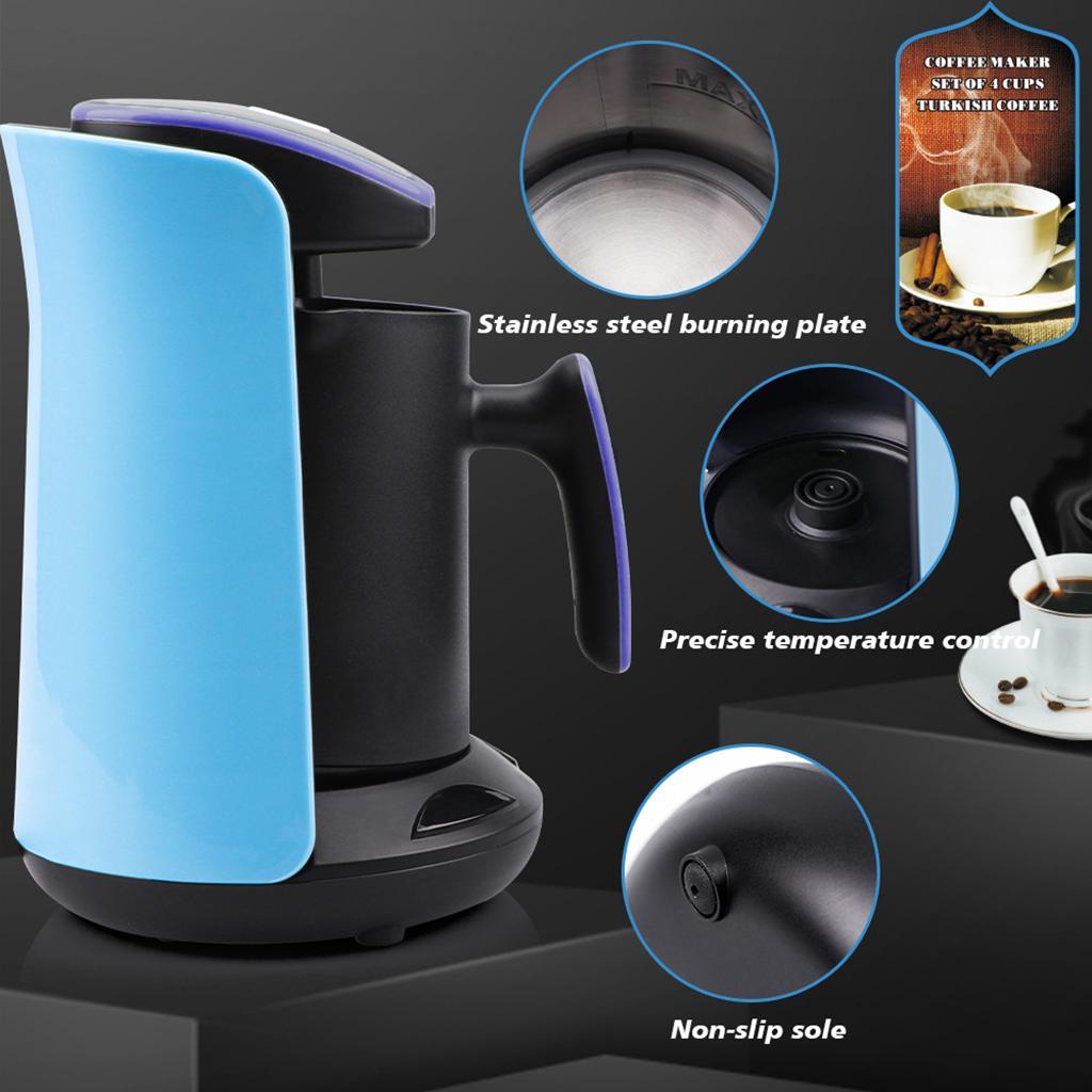 Heating Stainless Steel Coffee Maker Espresso Coffee Boiling Tea for Home Purple