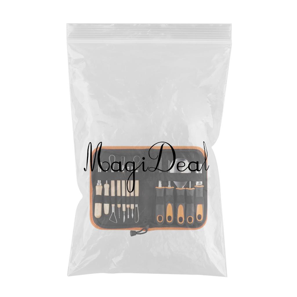 Precision Pumpkin Carving Craft Tool Set Engraving Knives 13PCS Storage Bag