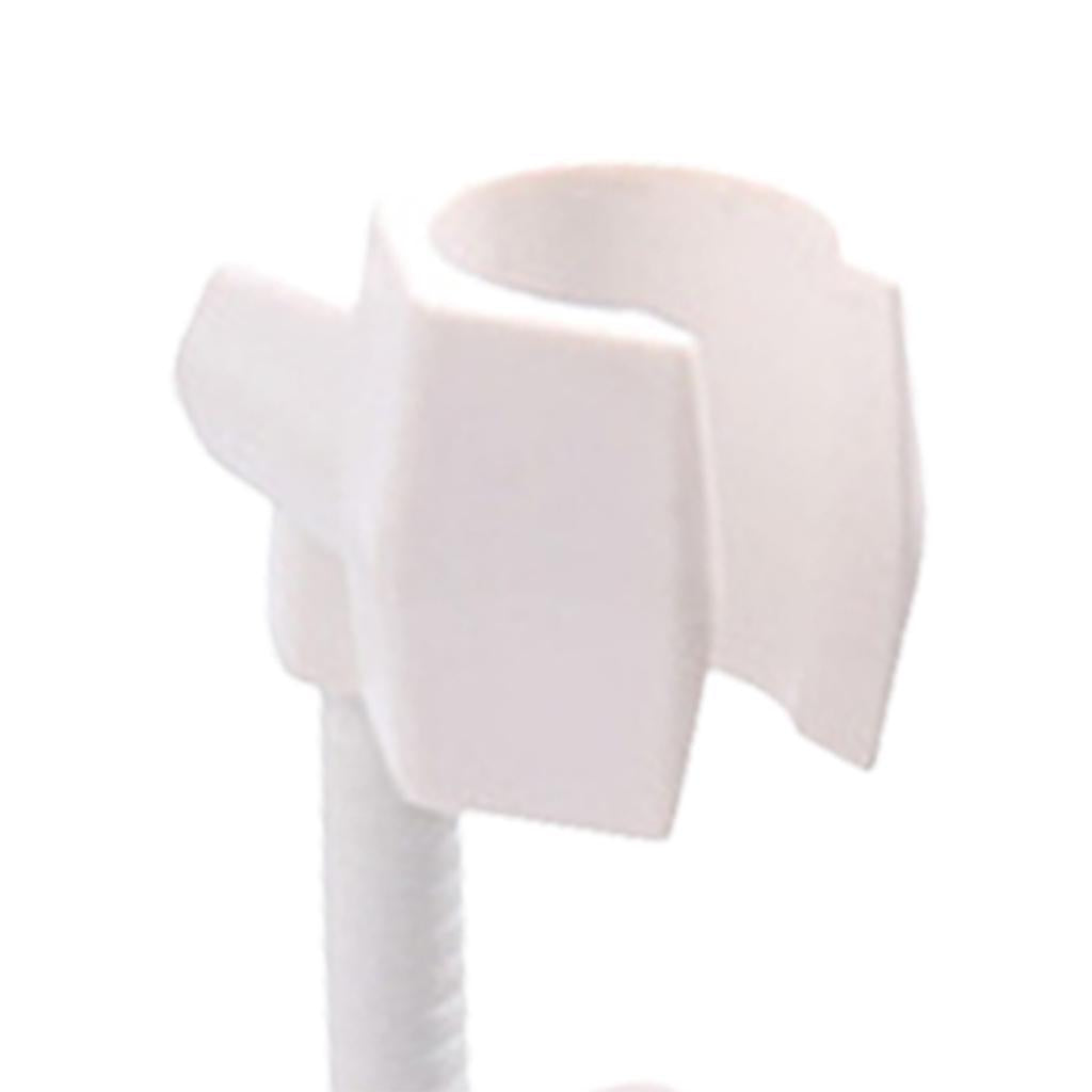 Adjustable Shower Head Holder Bathroom Wall Mount Bracket Stand  White