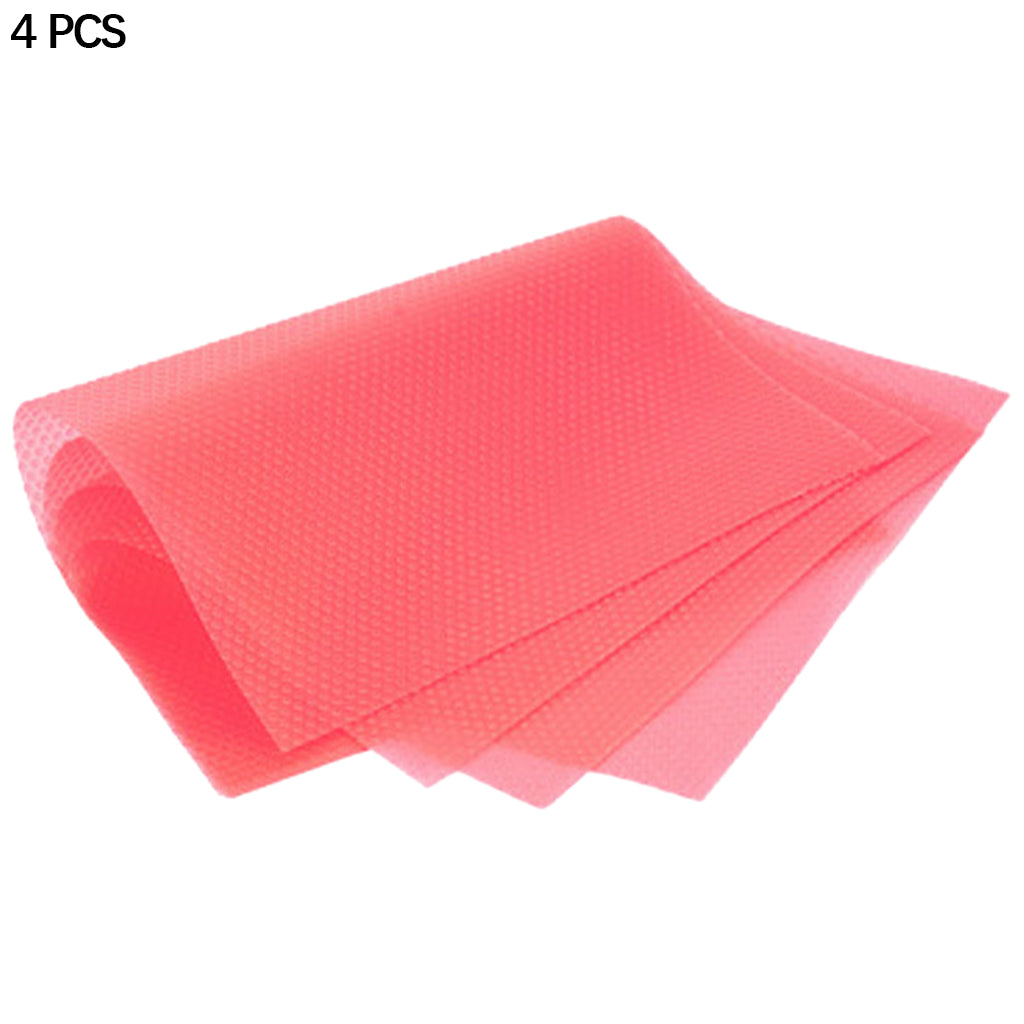 12 Pieces Refrigerator Mats Liners Washable Shelf Fridge Drawer Pad