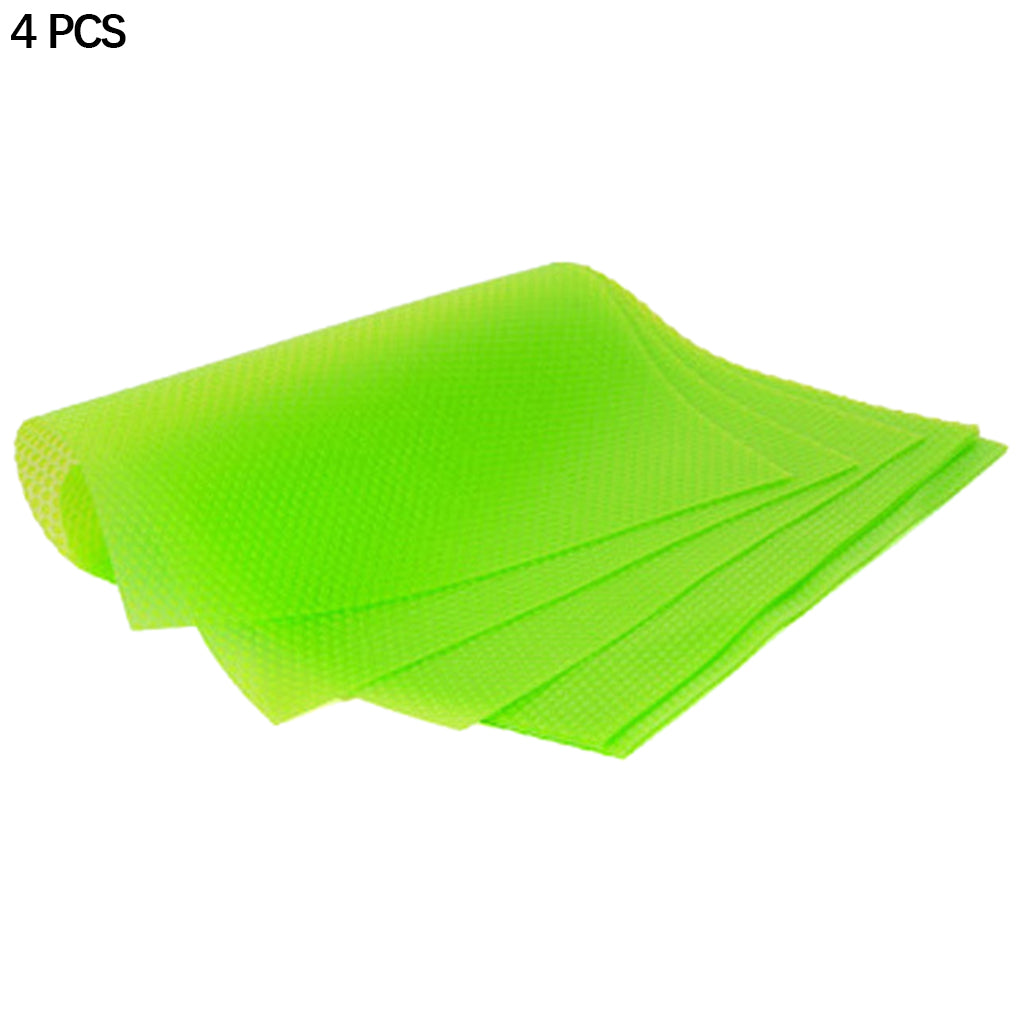 12 Pieces Refrigerator Mats Liners Washable Shelf Fridge Drawer Pad