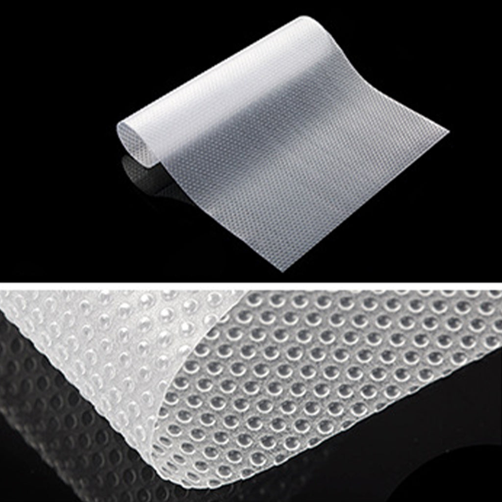 12 Pieces Refrigerator Mats Liners Washable Shelf Fridge Drawer Pad