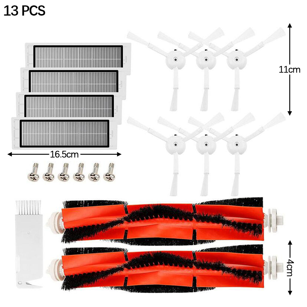 Home Vacuum Cleaner Brush for S50 S51 Series Cleaners Main Brush Side Brush 13pcs