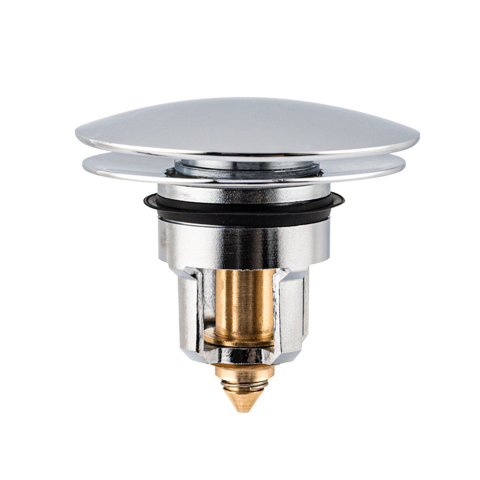 Universal Basin Drain Filter Vanity Sink Bathtub Plug Stopper with Basket Large