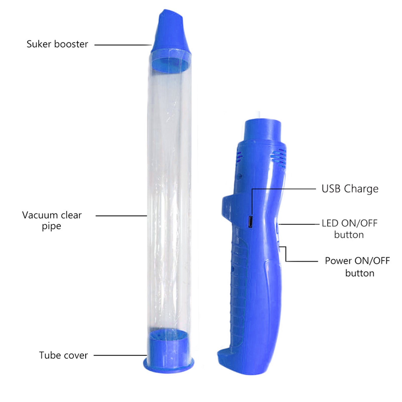 Powerful Handheld Vacuum Bug Catcher Catch Insect Sucking Electronic Catcher