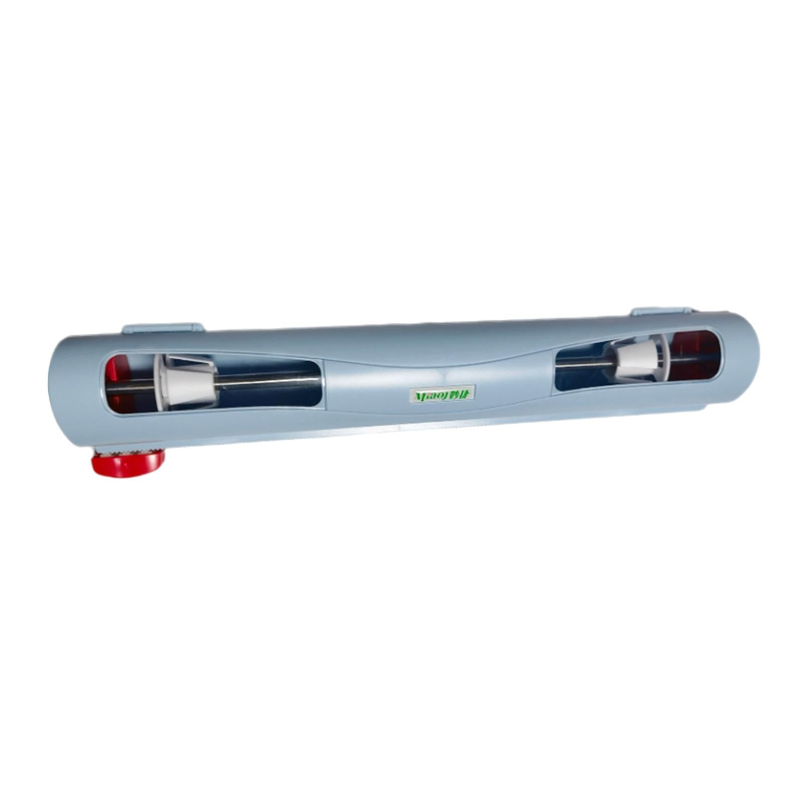 Refillable Wrap Foil Dispenser Magnetic Cling Film Cutter Kitchen Organizer blue