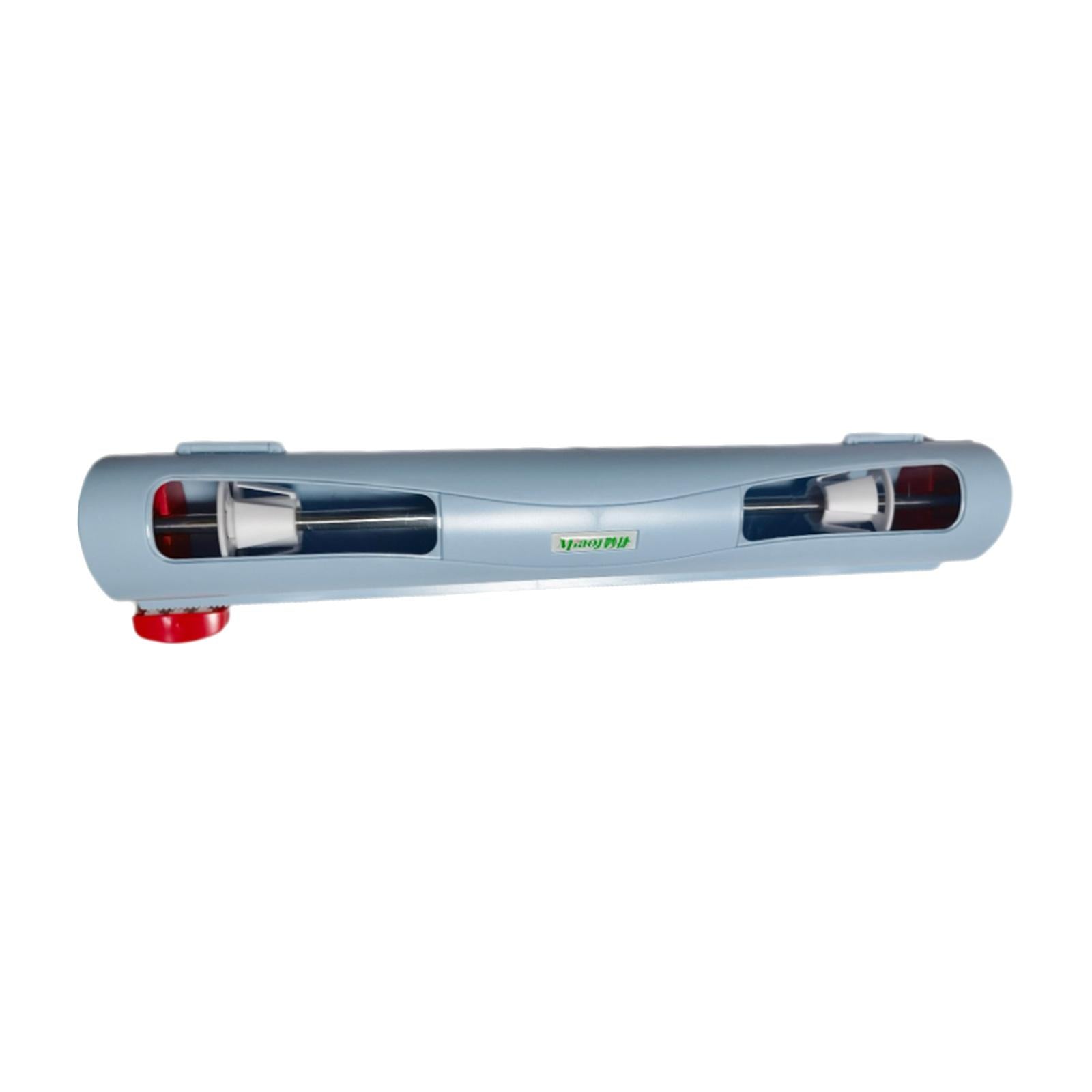 Refillable Wrap Foil Dispenser Magnetic Cling Film Cutter Kitchen Organizer blue
