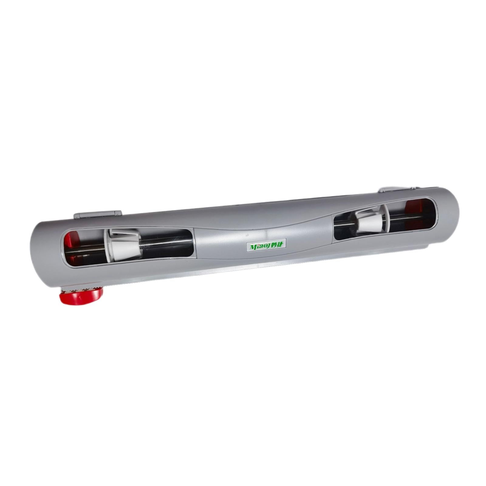 Refillable Wrap Foil Dispenser Magnetic Cling Film Cutter Kitchen Organizer gray