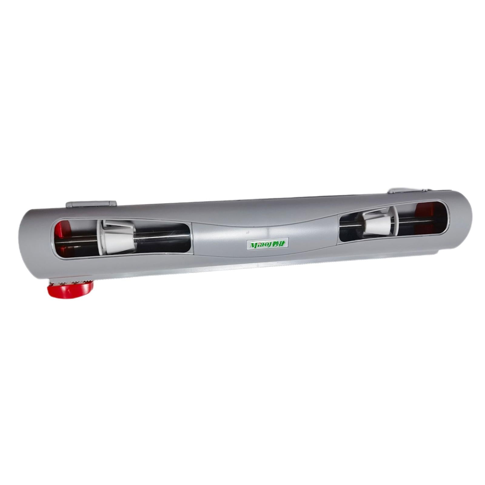 Refillable Wrap Foil Dispenser Magnetic Cling Film Cutter Kitchen Organizer gray