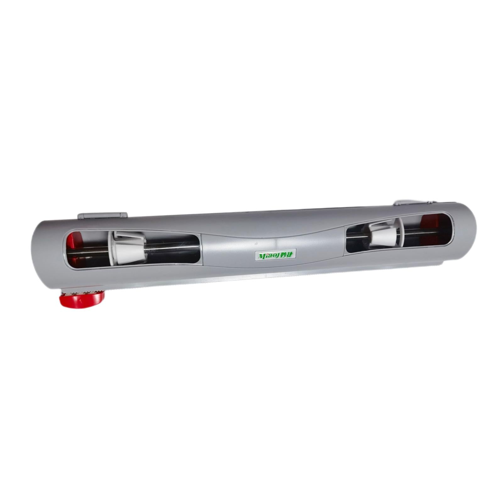 Refillable Wrap Foil Dispenser Magnetic Cling Film Cutter Kitchen Organizer gray