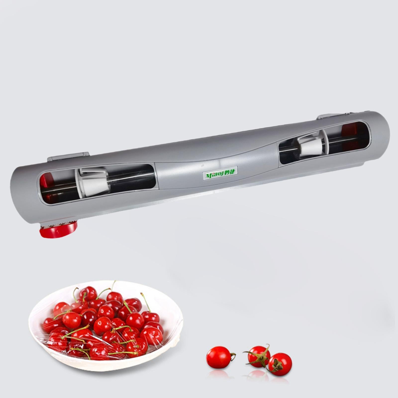 Refillable Wrap Foil Dispenser Magnetic Cling Film Cutter Kitchen Organizer gray