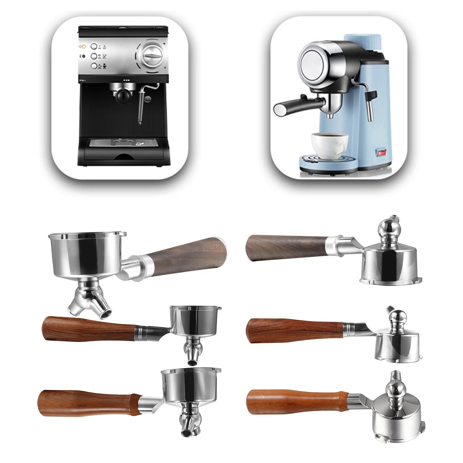 51mm Coffee Maker Portafilter Spouted Universal Replacement Easy Clean A