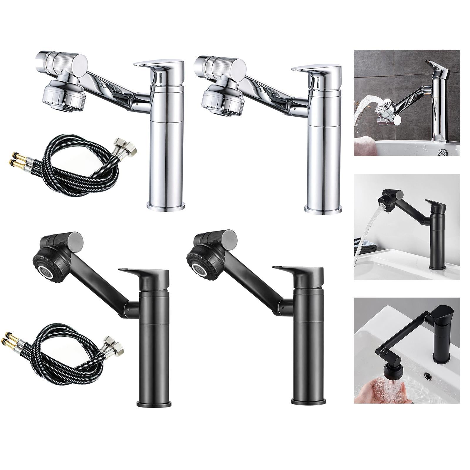 Bathroom Sink Faucet Water Tap Basin Faucet for Bathroom Silver