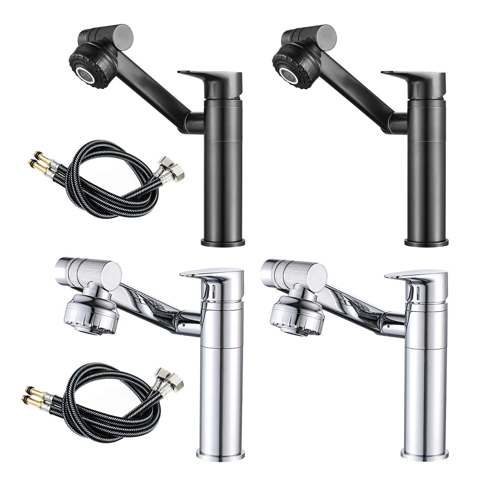 Bathroom Sink Faucet Water Tap Basin Faucet for Bathroom Silver
