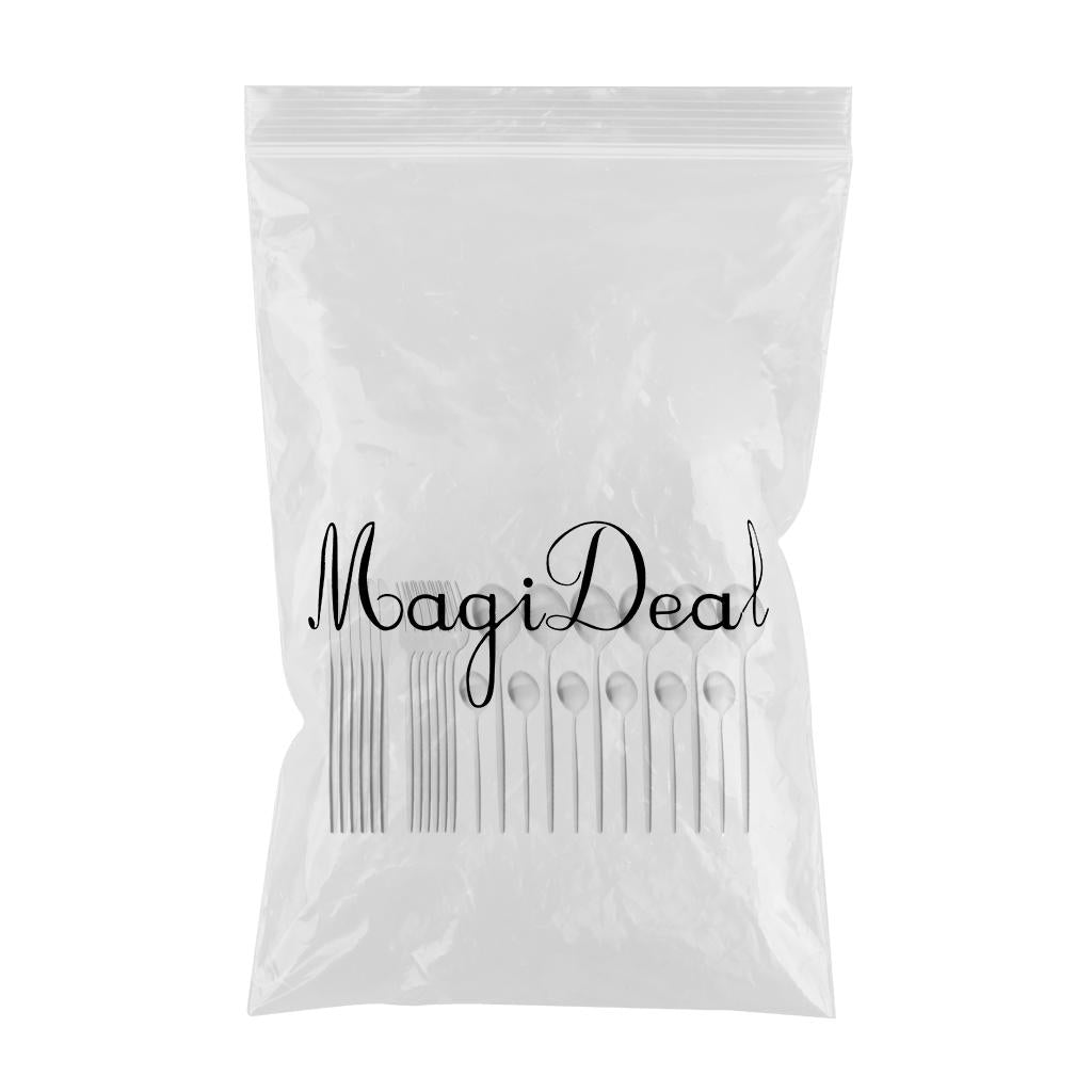 Cutlery Set Stainless Flatware Eating Tableware Cutlery  Silver