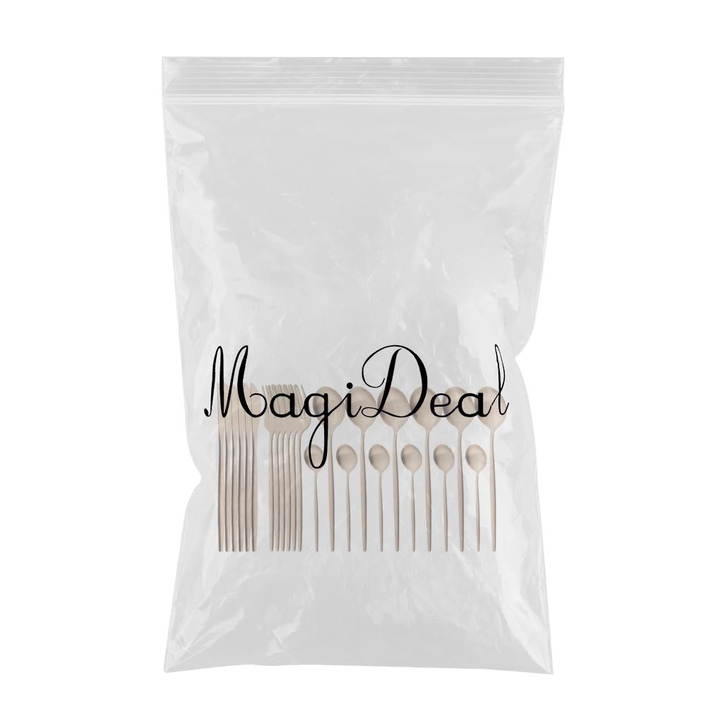 Cutlery Set Stainless Flatware Eating Tableware Cutlery  Rose Golden