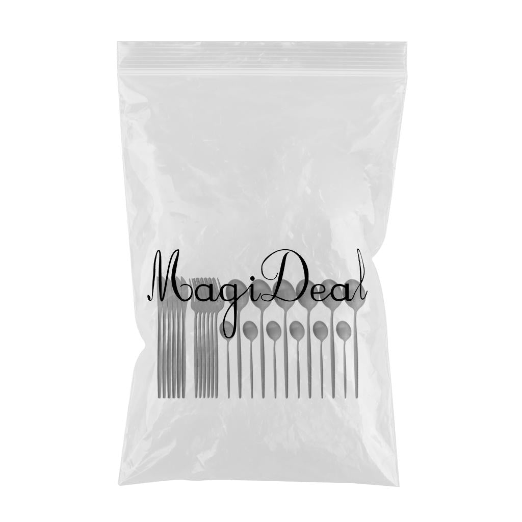 Cutlery Set Stainless Flatware Eating Tableware Cutlery  Black