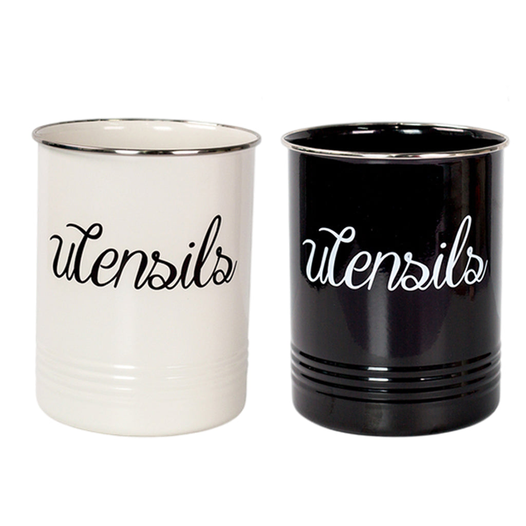 Kitchen Utensil Container Jar Kitchen Cooking Tools Storage Tabletop Decor White