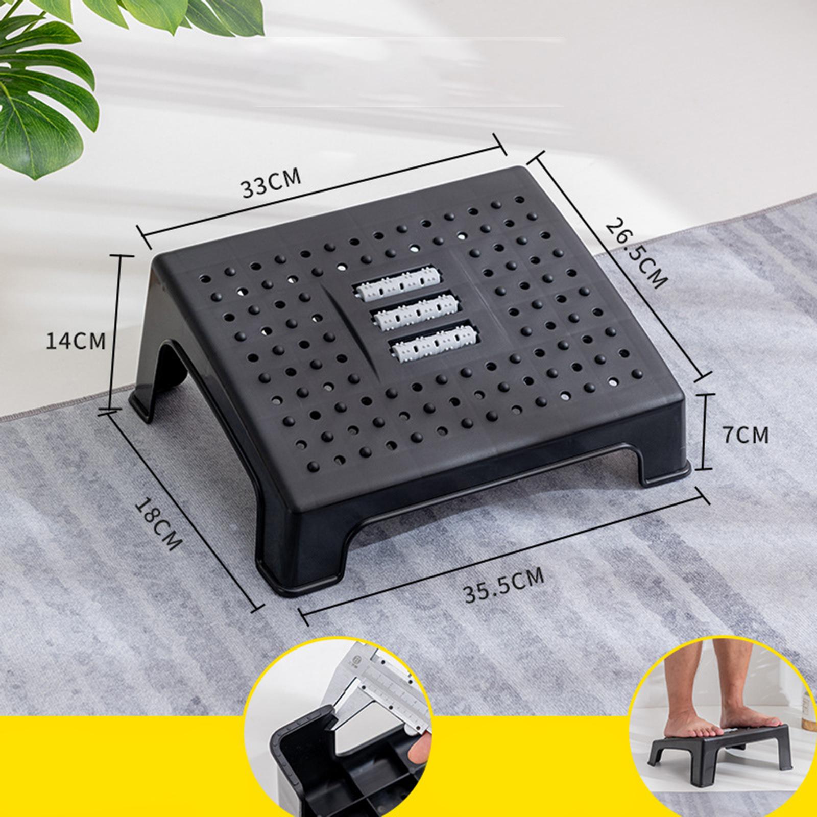 Under Desk Footrest Ergonomic Comfort Non-Skid Bottom Foot Stool for Gaming