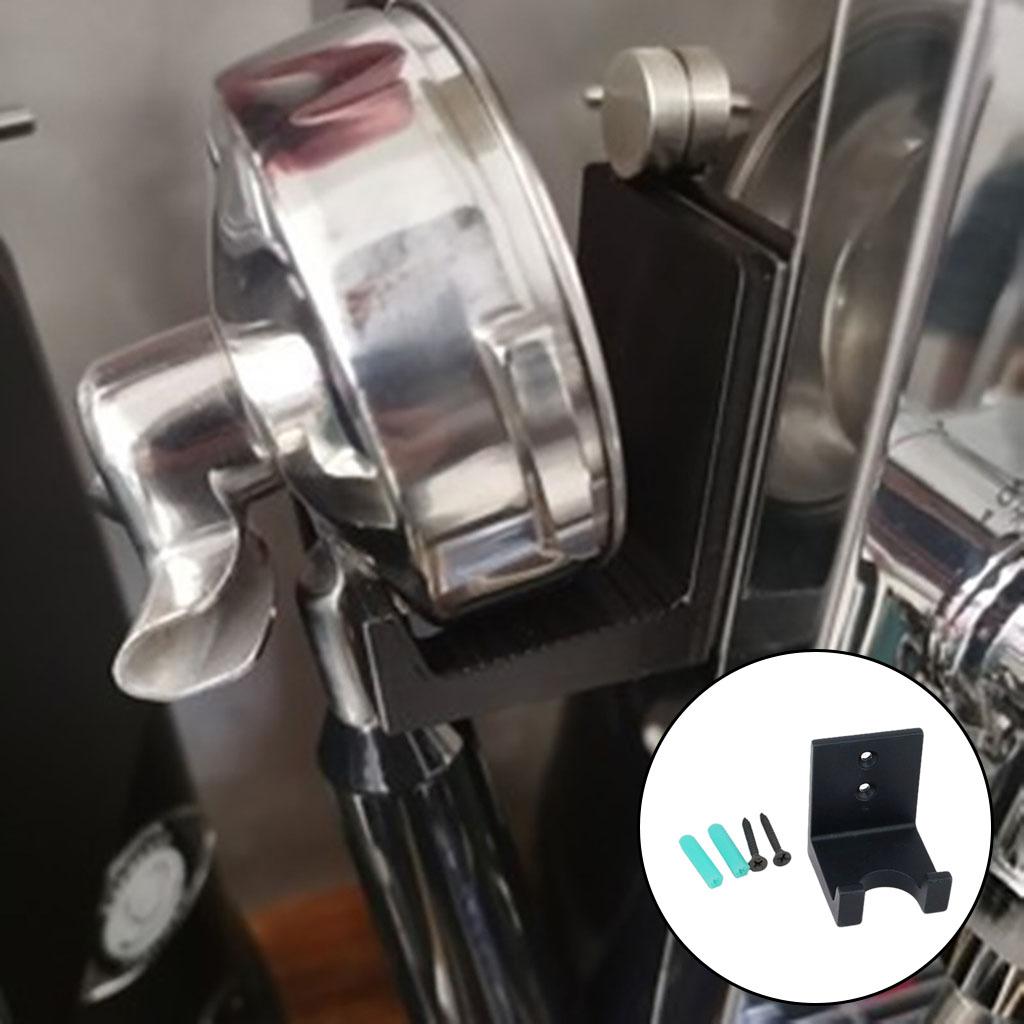 Coffee Portafilter Wall Rack Wall Mounted for 51MM/54MM/58MM Kitchen Tools Black