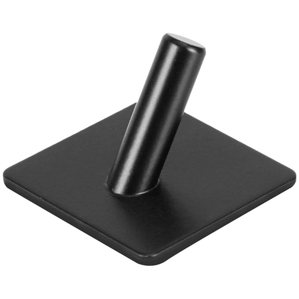 5 Pieces Self Adhesive Hook Kitchen Bathroom Wall Door Sticky Hanger Black