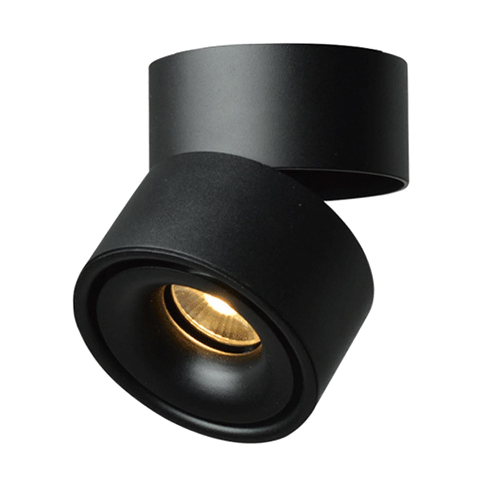 Aluminum Ceiling Spotlights Track Adjustable Rail Shops Black Warm Light 12W
