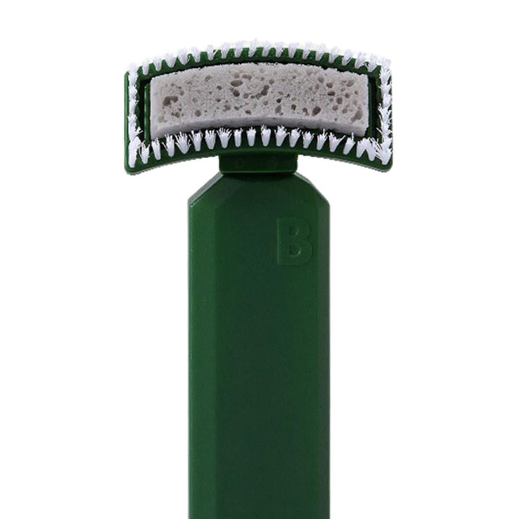 Cleaning Brush Sink Desktop Soap Dispensing Brush Sponge for Kitchen Green