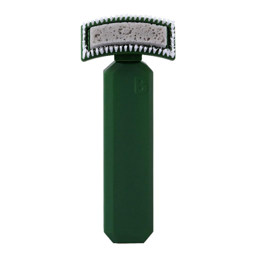 Cleaning Brush Sink Desktop Soap Dispensing Brush Sponge for Kitchen Green