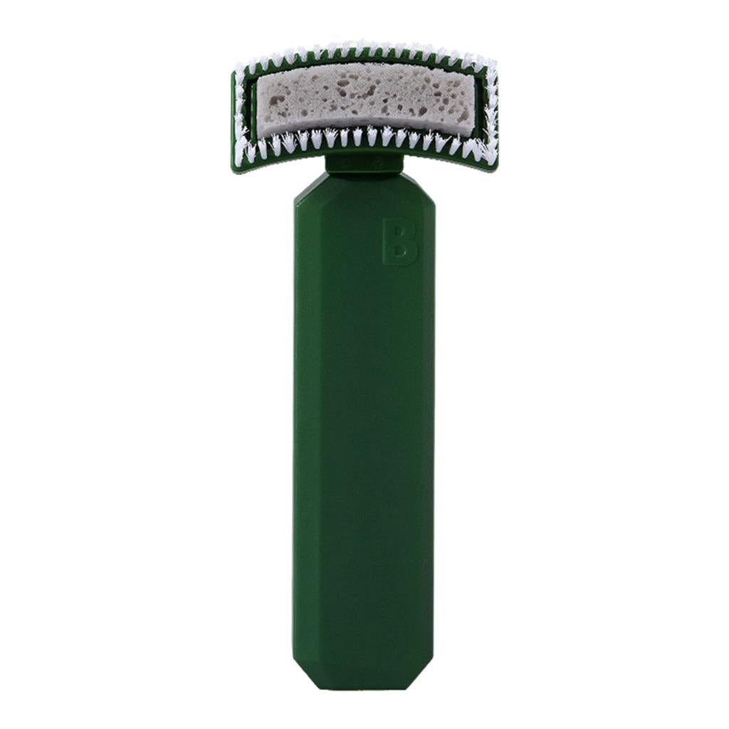 Cleaning Brush Sink Desktop Soap Dispensing Brush Sponge for Kitchen Green