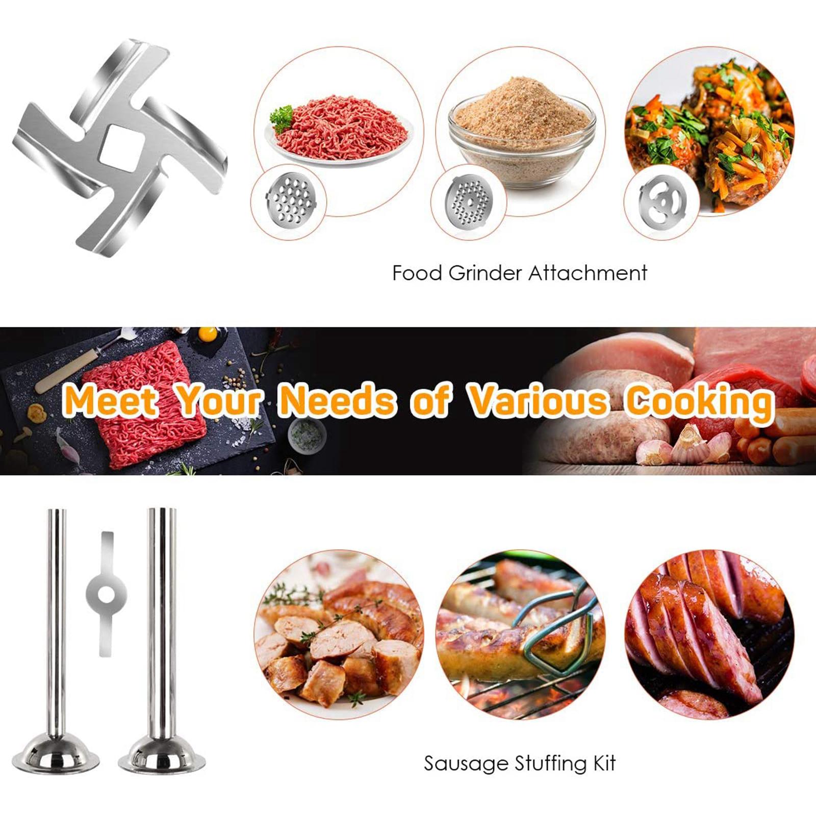 9 PCS Meat Grinder Blade Knife Cutter Replacement Stand Mixers Accessories